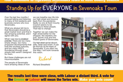 Richard For Sevenoaks Leaflet Page 1