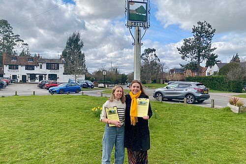 Liberal Democrat road safety campaigners in Bessels Green, Sevenoaks
