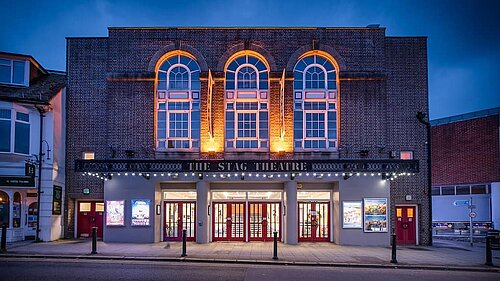 Stag Theatre at dusk