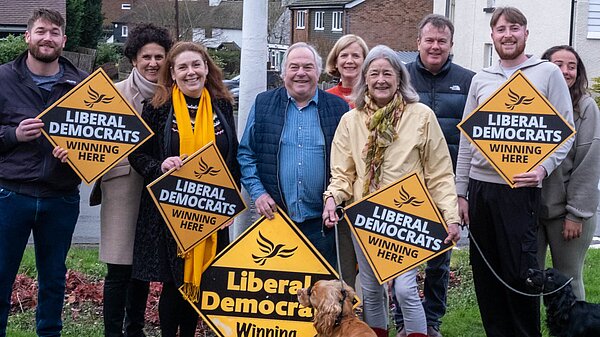 Steve with campaigners