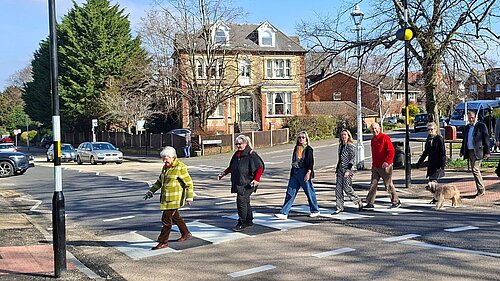 Sevenoaks Town Councillors on the new Dartford Road Zebra Crossing